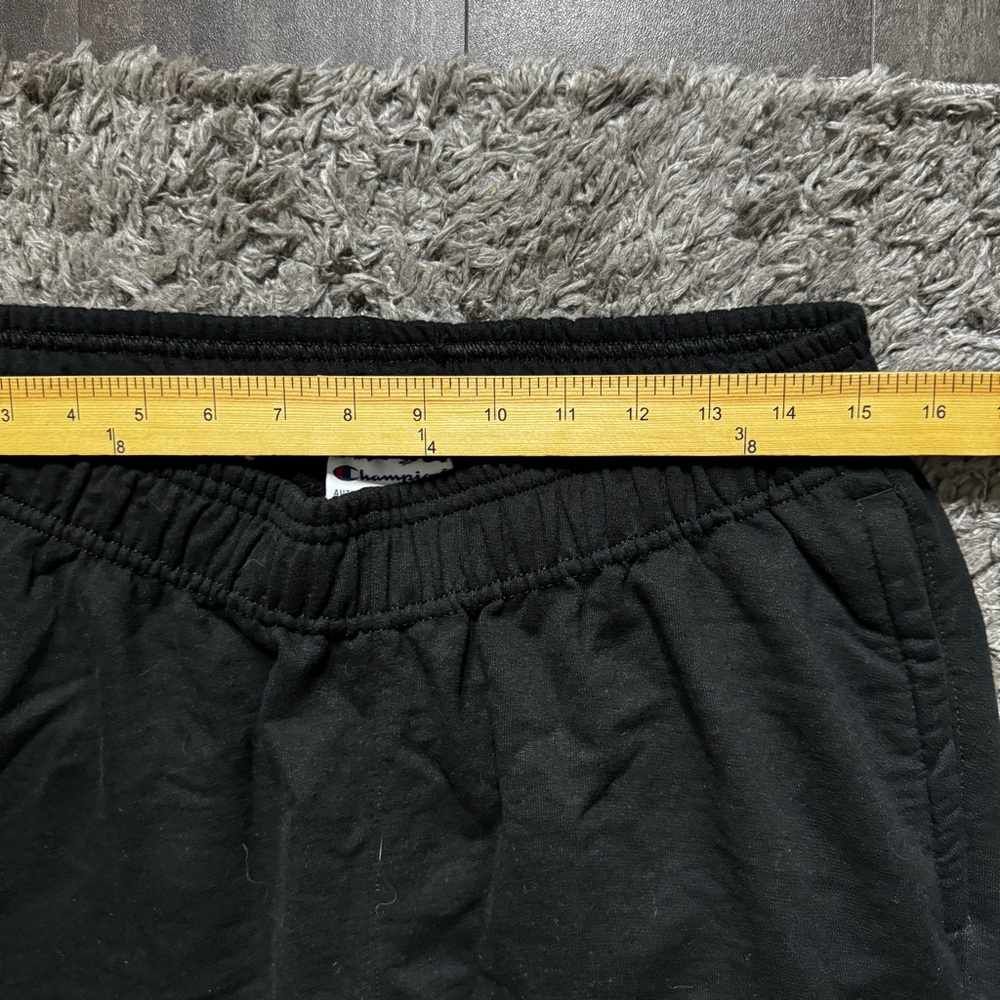 Champion Cargo Sweatpants Joggers Mens Large Black Tapered Leg Cargo Pockets - Picture 7 of 10